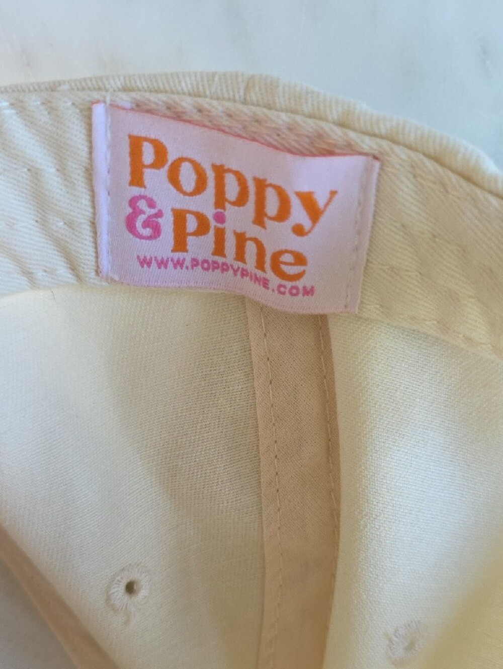 Poppy & Pine "Magical" Embroidered Women's Baseball Cap - Cream & Blue - Picture 2 of 5